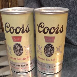 Vintage Salt& Pepper 7 Oz. Coors Banquet Beer Cans